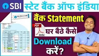 How to Download SBI Bank Statement in PDF Format 2025 || sbi statement kaise download kare?