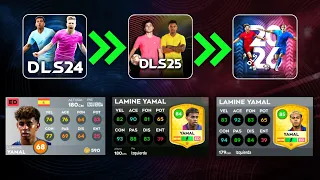 EVOLUCIÓN de JUGADORES LEGENDARIOS en DLS 24 vs DLS 25 vs DLS 26 | Dream League Soccer 