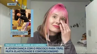 Entrevista pra Rede Record - Balanço Geral | Pescoço torto de Julia K Barni (18/08/2022)