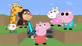 Minecraft Speedrunner Peppa Vs 4 Hunters Animation