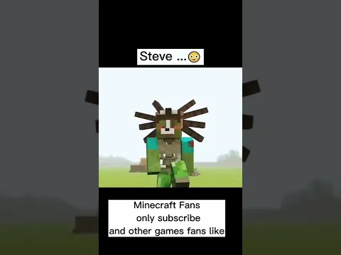 Minecraft But Steve ShapeShift!  #minecraft #shorts