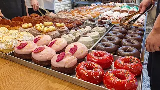 매일 20종류가 넘는 도넛 만드는 곳, 용인 도넛 핫플레이스 / Making 23 kinds of donuts every day - Korean street food