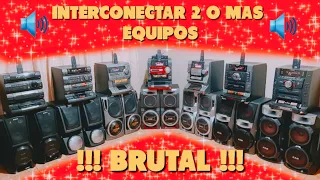COMO CONECTAR O INTERCONECTAR 2 O MÁS EQUIPOS DE SONIDO ‼️😎🔊🎄 3 FORMAS + PRUEBA DE AUDIO #20🎄🔊🔊🔊🔊🔊🔊🔊
