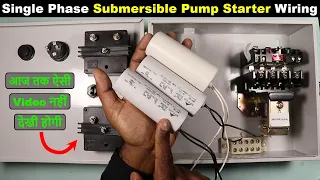 Single Phase Submersible Pump Control Panel Connection with 3 Capacitor @ElectricalTechnician