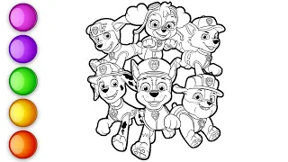 🐾🐶How to COLOR -  PAW PATROL