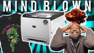 White Toner T-shirt Laser Printer (Game Changer) Mind Blown 🤯🔥🔥 🔥