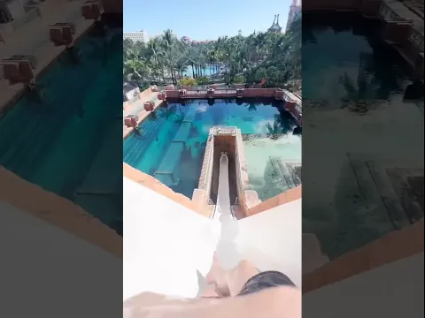 Would You Try It? Thanks Brandon Mimms!  #waterslide #atlantisbahamas #luxuryresort  #travel #fyp