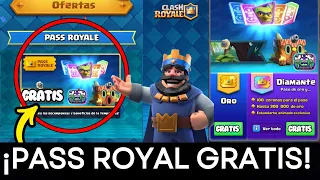 ¡PASS ROYALE GRATIS! COMO TENER el PASS ROYALE GRATIS 2024 | TEMPORADA 62 CLASH ROYALE