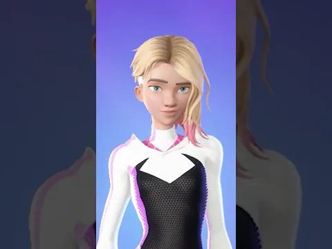 Spider Gwen es la mejor skin diseñada por Fortnite 😍 #shorts #youtubeshorts