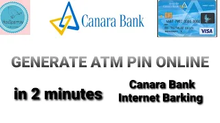 How to generate a CANARA bank ATM card PIN online || Block damaged/Lost ATM Card online in Tamil