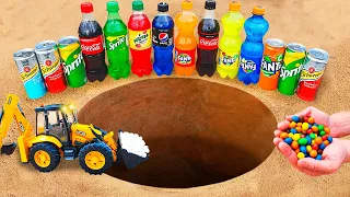 EXPERIMENT Coca Cola, Pepsi Max and Blue, Different Fanta, Schweppes, Sprite vs M&M'S and Mentos