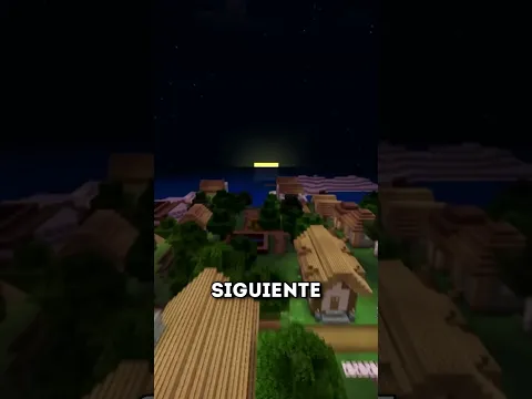 ESTO PASA SI DEJAMOS MINECRAFT ABIERTO EN UNA ALDEA POR TODA LA NOCHE! 🌙😨 #shorts