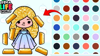 How Is Gold Falling Out Of The GOLDEN HAIR In Toca Boca 😍| Toturial 😱| Toca Life World