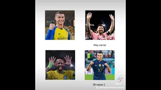 Bastante divertido con sus ídolos #neymar #mbappe #cristianoronaldo #messi