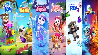 My Talking Angela 2 VS Talking Tom - Tom 2 vs Talking Hank vs Hero Dash vs Gold Run Gameplay