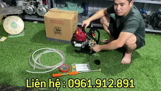 Báo giá máy phun thuốc trừ sâu chạy xăng động cơ Gx35 áp cao siêu khoẻ - 0961.912.891