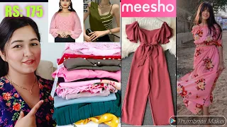Meesho New Dresses, Two piece Set, Jumpsuit & Tops Haul Starts Rs:175 Only  #Meesho #Haul