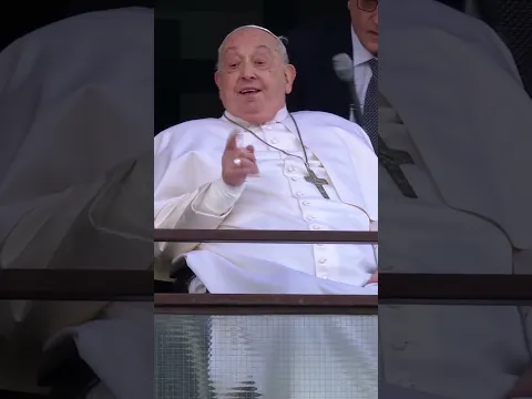“Obrigado a todos!” #PapaFrancisco recebe alta do Hospital Gemeli #vaticano #shorts