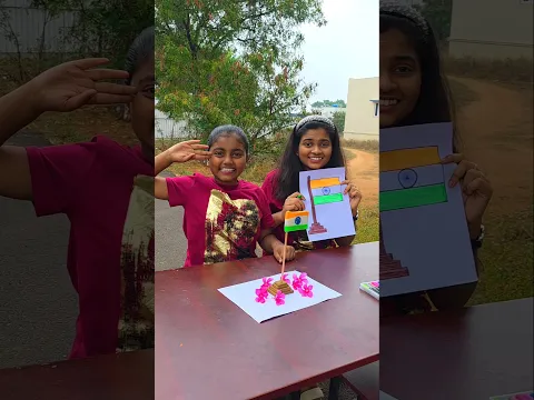 Republic Day Craft👍Diyaishwarya #shorts #viralvideo