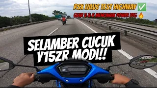 NAK TAU MOTOR TU STANDARD LAJU KE TAK? TEST 2 GEAR LAST DIA, HONDA RSX LULUS ✅✅ Tapi Y16ZR Lagi...