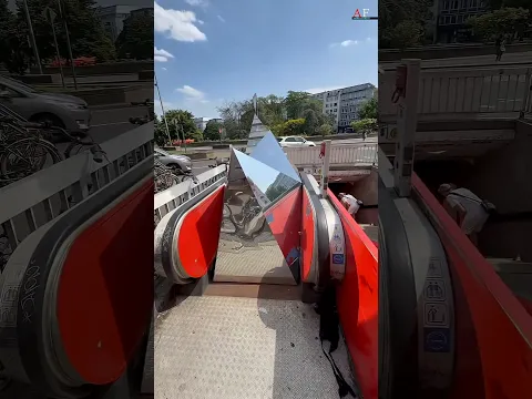 Made a Mountain on an Escalator! 🫡 #shorts