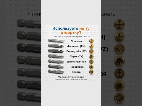 Какую отвертку используете чаще всего?