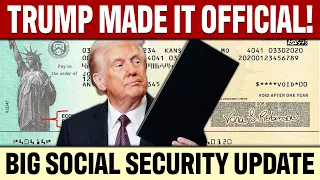 TRUMP MADE IT OFFICIAL! New Social Security SSI SSDI Update | BIG ANNOUNCEMENT | BENEFITS INCREASE?