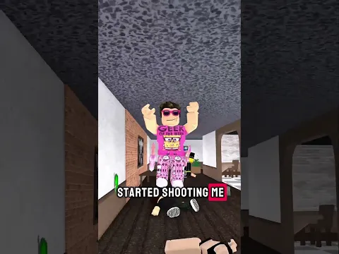 SPRAY PAINTING a FAKE SHERIFF TO TROLL On MURDER MYSTERY 2 😱 #roblox #robloxshorts #mm2