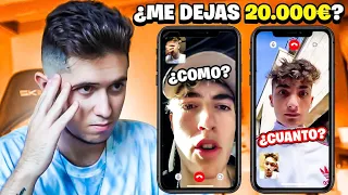 PONIENDO a PRUEBA a mis AMIGOS YOUTUBERS ¿ME DEJAS 20.000€?💰