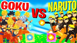 50 BOSS GOKU vs 50 BOSS NARUTO ! Evènement Fortnite Dragon Ball