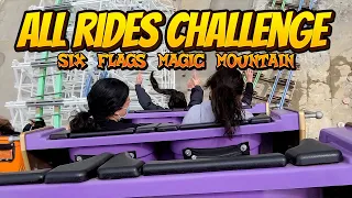 Riding Every Ride At Six Flags Magic Mountain Challenge