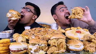 Monster Heavy Burgers, Pizza, Chicken Doner, Donuts, pasta | Mukbang Asmr