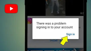 There Was A Problem Signing Into Your Account | Youtube Singing Problem