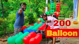 200 Balloon Popping Challenge | 6 Different Way