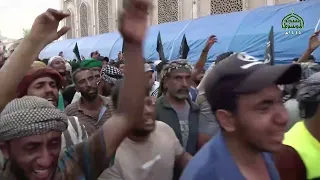 وصول موكب بني عامر المشاية الى بنية الموكب العامر في كربلاء المعلاة يوم 16 صفر 1444هـ