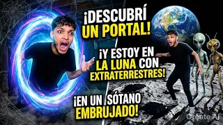 ¡DE UNA CASA EMBRUJADA A LA LUNA! Encontré un Portal y estoy con Extraterrestres