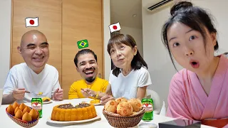 Meus Sogros Japoneses Provaram Comidas Típicas do Brasil… Reação Deles Me Surpreendeu! 😱🍰🇧🇷