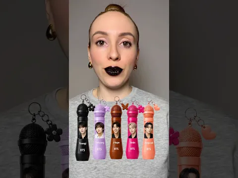 BTS Lipstick Color Check😱🎤💋#lipstick #challenge #bts #btsarmy #beauty #makeup #shorts