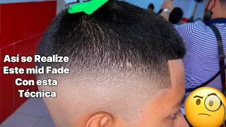 Corte de cabello Degradado medio *MID FADE* tutoríal de barberos por (JC_PRO BARBER) debes verlo🔥🥶