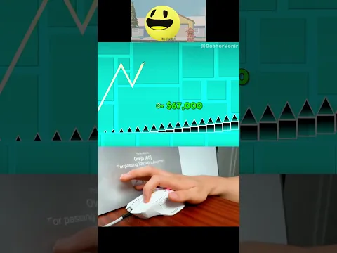It's Me It's Verity VS $67,000 Cube Jumps in Geometry Dash! #shorts