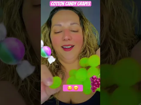 Cotton candy grapes #shorts  #mukbang #asmr @Funnidee