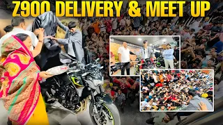 Finally Z900 Delivery & Huge meet-up in Bengaluru 🚀🙇 #lekirider #z900