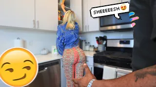 CASUALLY SMACKING HER "FATTY" TO SEE WHAT SHE WOULD DO... *SHE LIKED IT*