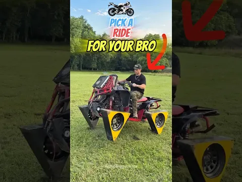 Pick a Ride for Your Bro 🛵🤯 #shorts #car #motorcycle #motorbike #offroad