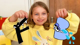 Funny Lore alphabet play hide and seek in real life