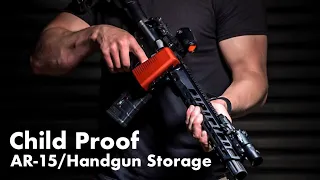 Best AR-15 / Handgun CHILD PROOF Storage Options - StopBox USA!