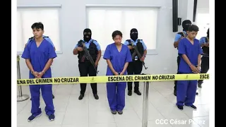 Policía Nacional presenta a los presuntos asesinos de las niñas de 7 y 10 años