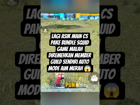 Lagi asik main cs pake bundle squid game malah diremehkan member guild sendiri auto mode aim merah😱