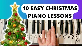 Learn 10 Simple Christmas Piano Songs For Beginners!