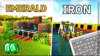 3 MUST Have Starter Farms for Survival! (Easy Tutorial) [MINECRAFT]